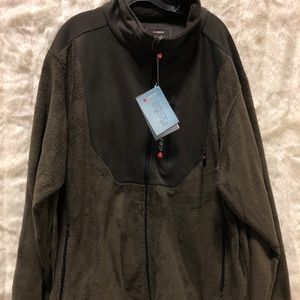 Mens 3XL Greys Strata Windproof Fleece